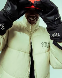 Grimey Abrigo Back At You Puffer - Cream | Fw23 Flash Sale