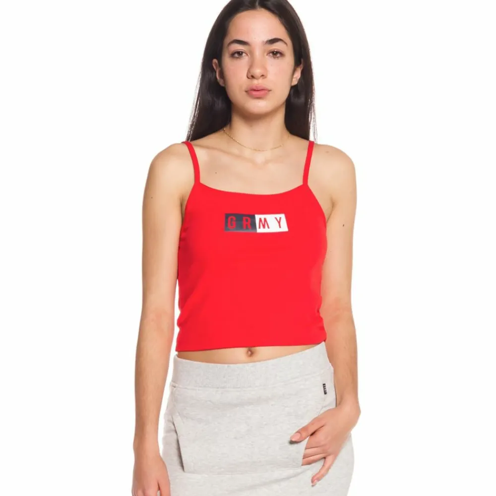 Grimey Camiseta Chica Ashe Top Ss18 Red Shop