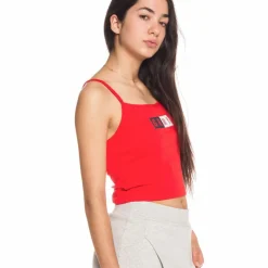 Grimey Camiseta Chica Ashe Top Ss18 Red Shop