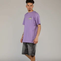 Grimey Camiseta Cloven Tongues Saqueo Regular - Violet | Summer 23 Flash Sale