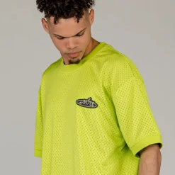 Grimey Camiseta Cloven Tongues Mesh - Fluor Lime | Summer 23 Flash Sale