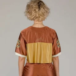 Grimey Camiseta Fire Route Girl Satin - Brown | Spring 23 New