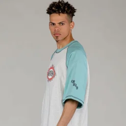 Grimey Camiseta Fire Route Bicolor Oversized - Blue | Spring 23 Shop