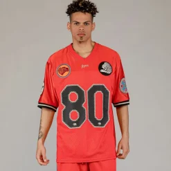 Grimey Camiseta The Clout Mesh Football - Red | Spring 23 Cheap
