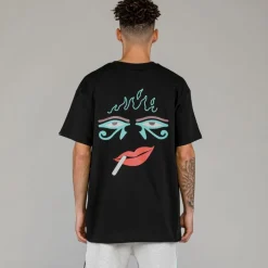 Grimey Camiseta The Light Me Up (Fire Route) - Black | Spring 23 Discount