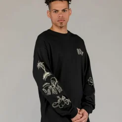 Grimey Camiseta Manga Larga The Toughest - Black | Spring 23 Discount