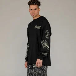 Grimey Camiseta Manga Larga The Toughest - Black | Spring 23 Discount