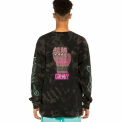 Grimey Camiseta Manga Larga "Day Dreamer" Bleached - Black | Spring 22 Sale