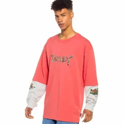 Grimey Camiseta Manga Larga Nine Winds Ls - Coral| Spring 22 Cheap