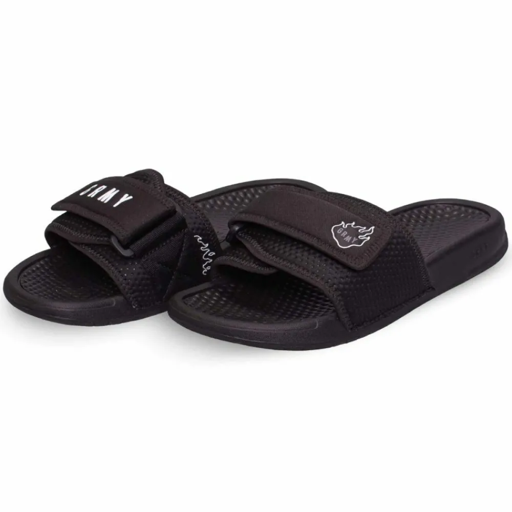 Grimey Chanclas "Trespass" - Black | Summer 22 Outlet