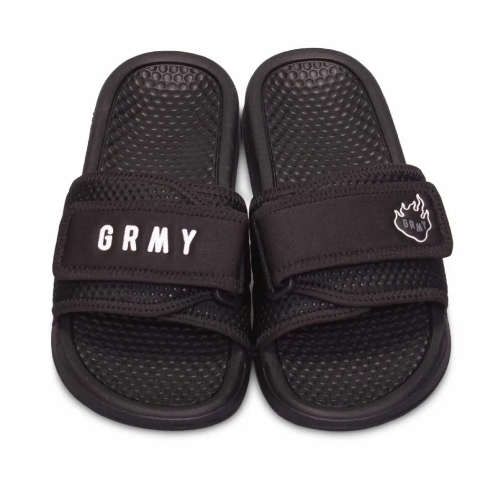 Grimey Chanclas "Trespass" - Black | Summer 22 Outlet