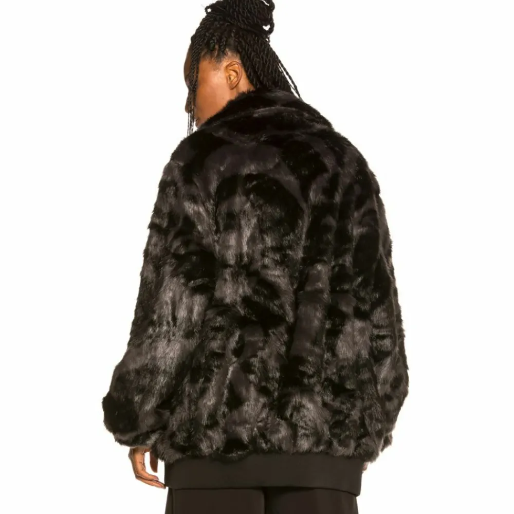 Grimey Chaqueta Bomber Chica Alienation Fur Fw19 Black Store