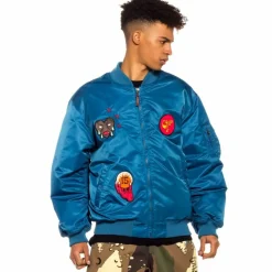Grimey Chaqueta Bomber Glorified - Blue | Spring 22 Hot