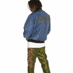 Grimey Chaqueta Bomber Transsiberian Ss19 Blue Flash Sale