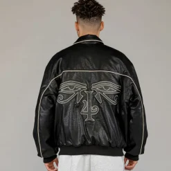 Grimey Chaqueta Fire Route Pu Leather - Black | Spring 23 Outlet