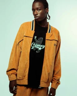 Grimey Chaqueta Madrid Velvet - Orange | Fw23 Best Sale