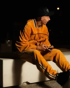 Grimey Chaqueta Madrid Velvet - Orange | Fw23 Best Sale
