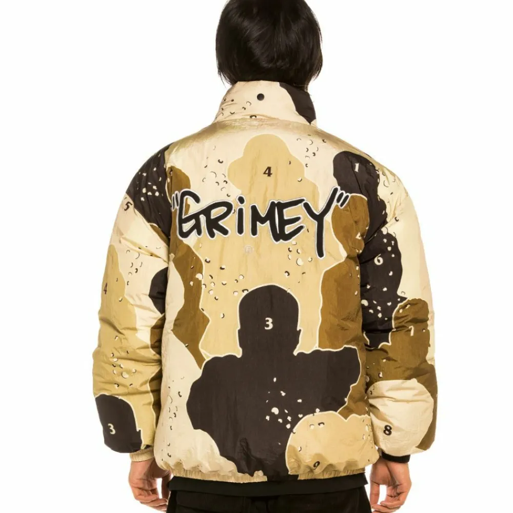Grimey Chaqueta Puffy Reversible "Gem Cutting" - Brick | Fall 21 Best