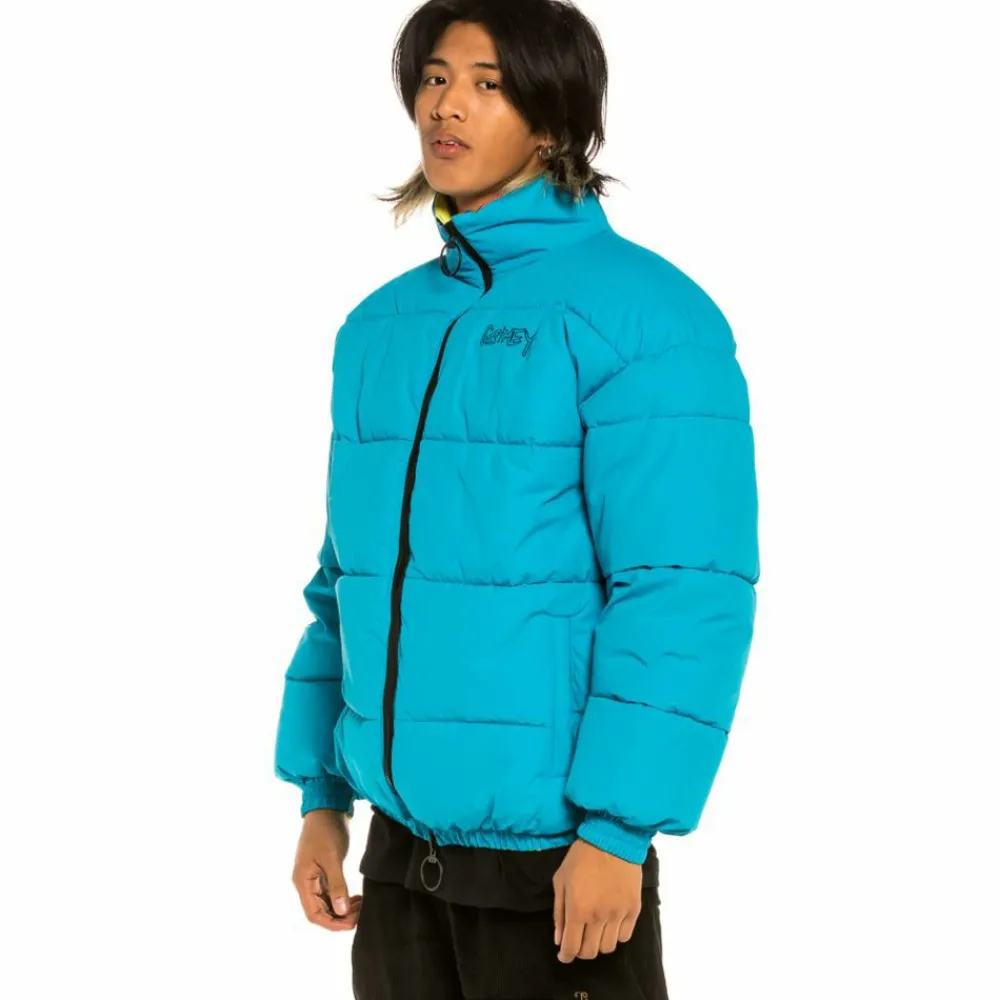 Grimey Chaqueta Puffy Reversible "Gem Cutting" - Blue | Fall 21 Online