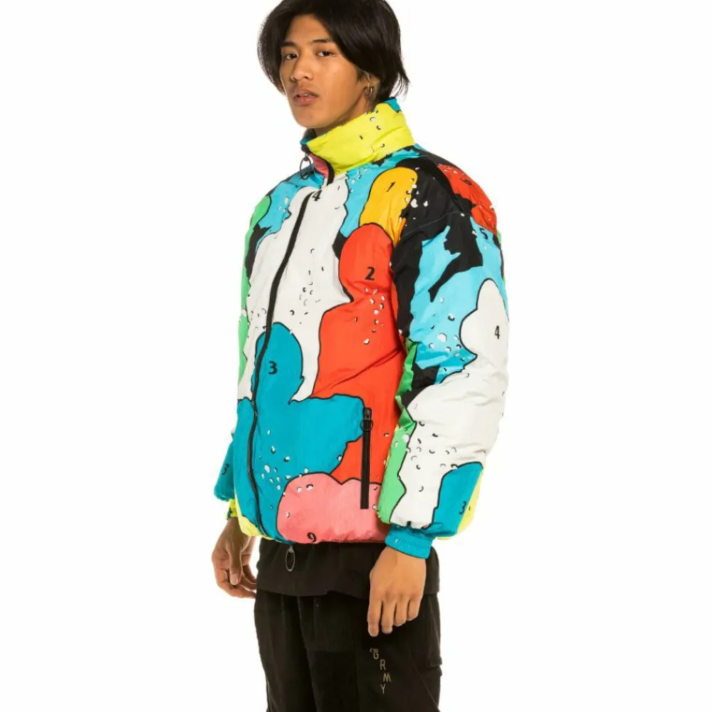 Grimey Chaqueta Puffy Reversible "Gem Cutting" - Blue | Fall 21 Online