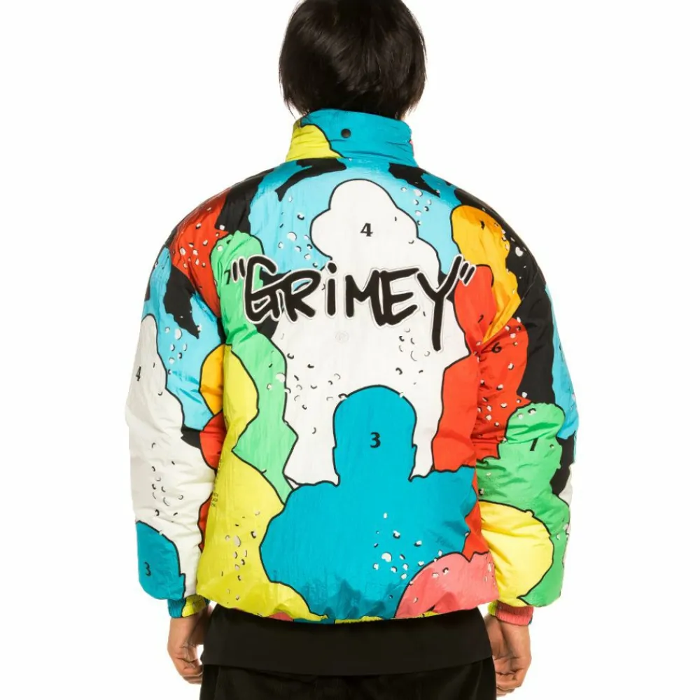 Grimey Chaqueta Puffy Reversible "Gem Cutting" - Blue | Fall 21 Online