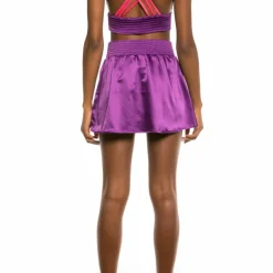 Grimey Falda Yoga Fire Mini Skirt Fw20 Purple Sale