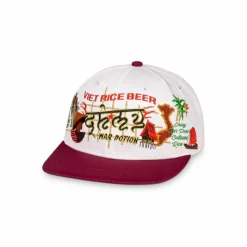 Grimey Gorra Viet Cong Beer Snapback - White | Summer 23 Shop