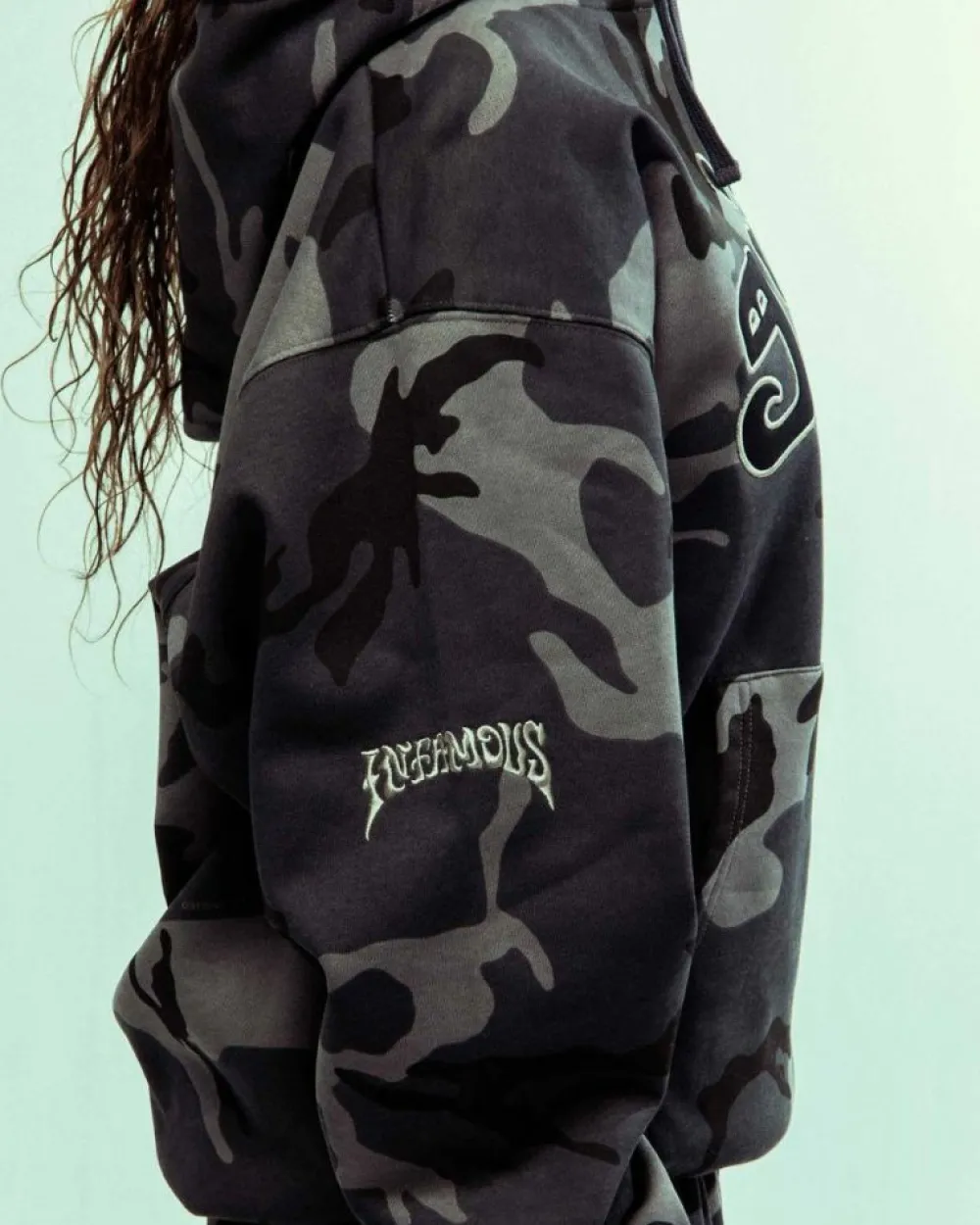 Grimey All Over Print Tusker Temple Vintage Hoodie Black | Fw23 Discount