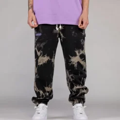 Grimey Pantalon Chandal Ufollow Bleached - Black | Spring 23 Flash Sale