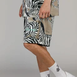 Grimey Pantalon Corto Animal Satin - Copper | Summer 23 Hot