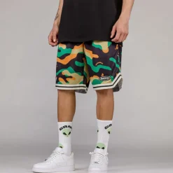 Grimey Pantalon Corto Ufollow Mesh Basket - Black | Spring 23 Clearance