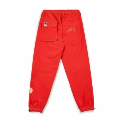 Grimey Pantalon Back At You Polar Fleece - Red | Fw23 Shop
