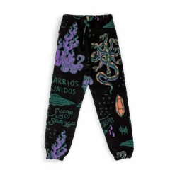 Grimey Pantalon Lost Boys All Over Jacquard Sweatpants - Black | Winter 22 Outlet
