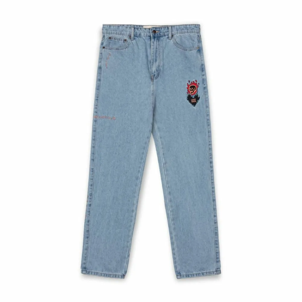 Grimey Pantalon Vaquero The Sweet Burn Regular - Washed Blue | Fw23 Store