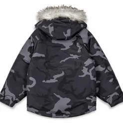 Grimey Parka All Over Print Tusker Temple Puffer - Black | Fw23 Flash Sale