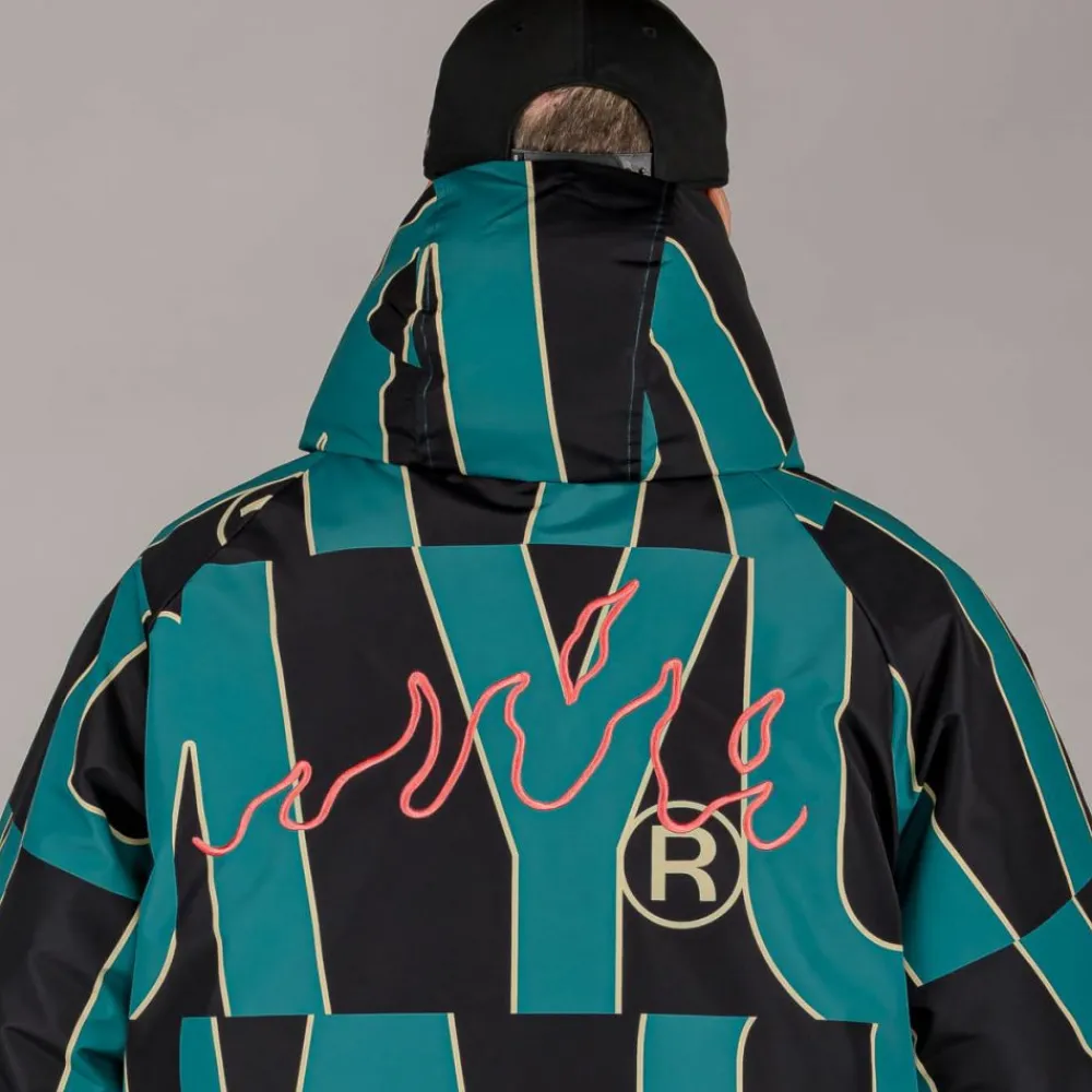 Grimey Parka Snow Fox All Over Print - Blue | Winter 22 Outlet