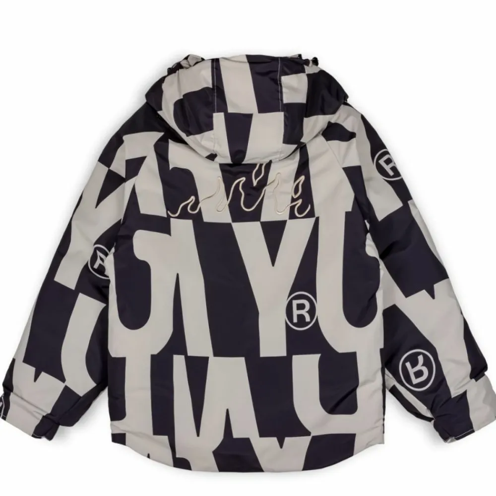 Grimey Parka Snow Fox All Over Print - Black | Winter 22 Clearance