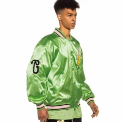 Grimey Satin Jacket Jungle Punch - Green | Spring 22 Cheap