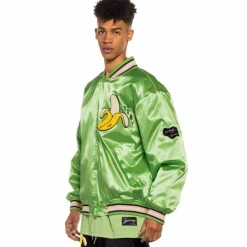 Grimey Satin Jacket Jungle Punch - Green | Spring 22 Cheap