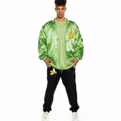Grimey Satin Jacket Jungle Punch - Green | Spring 22 Cheap