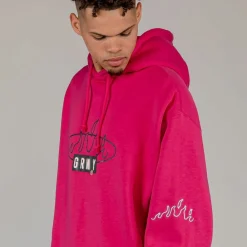 Grimey Sudadera Capucha Cloven Tongues Vintage - Red | Summer 23 Store