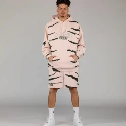 Grimey Sudadera Capucha Cloven Tongues All Over Print Vintage - Cream | Summer 23 Shop