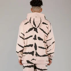 Grimey Sudadera Capucha Cloven Tongues All Over Print Vintage - Cream | Summer 23 Shop
