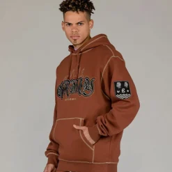 Grimey Sudadera Capucha Fire Route - Brown | Spring 23 Cheap
