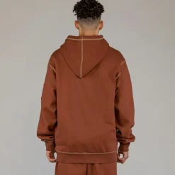 Grimey Sudadera Capucha Fire Route - Brown | Spring 23 Cheap