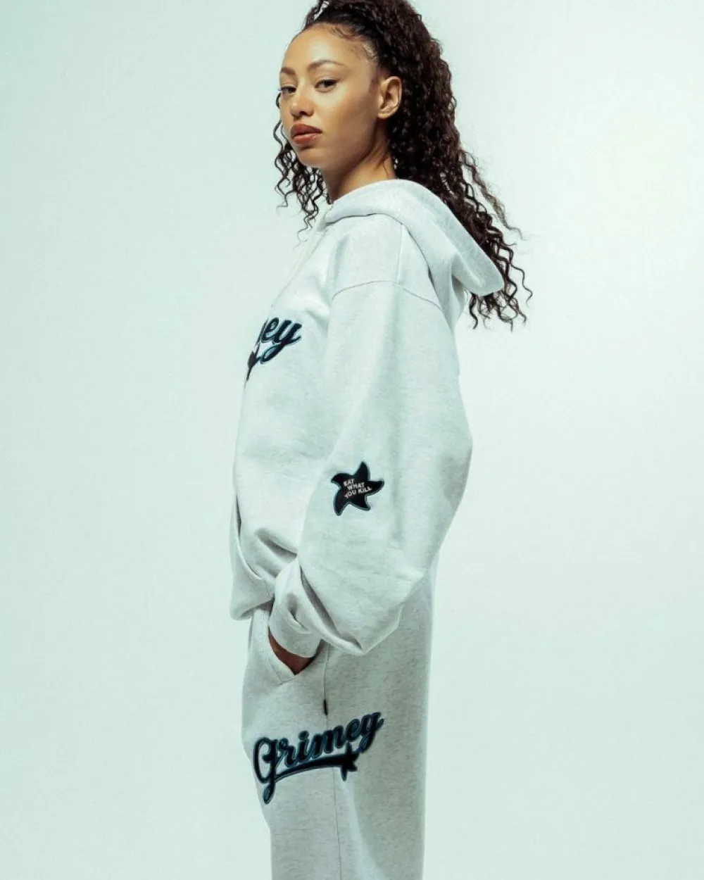 Grimey Sudadera Capucha Madrid Heavyweight - Sport Grey | Fw23 Hot