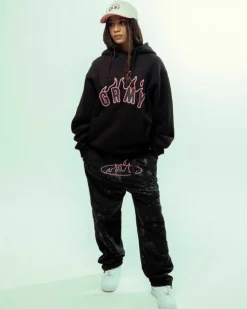 Grimey Sudadera Capucha Melted Stone Vintage - Black | Fw23 Clearance