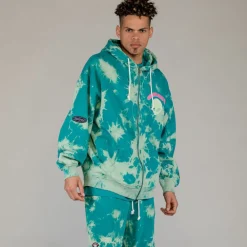 Grimey Sudadera Capucha Ufollow - Bleached Blue | Spring 23 Cheap