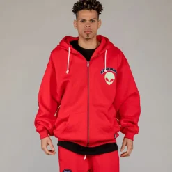 Grimey Sudadera Capucha Ufollow Red | Spring 23 Shop