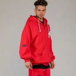 Grimey Sudadera Capucha Ufollow Red | Spring 23 Shop